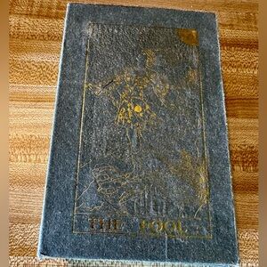 The Fool Velvet Tarot Card Deck - Gray with Gold Foil